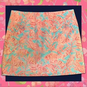 🍃🌸 Lilly Pulitzer Cotton Skort Sz 10 🌸🍃